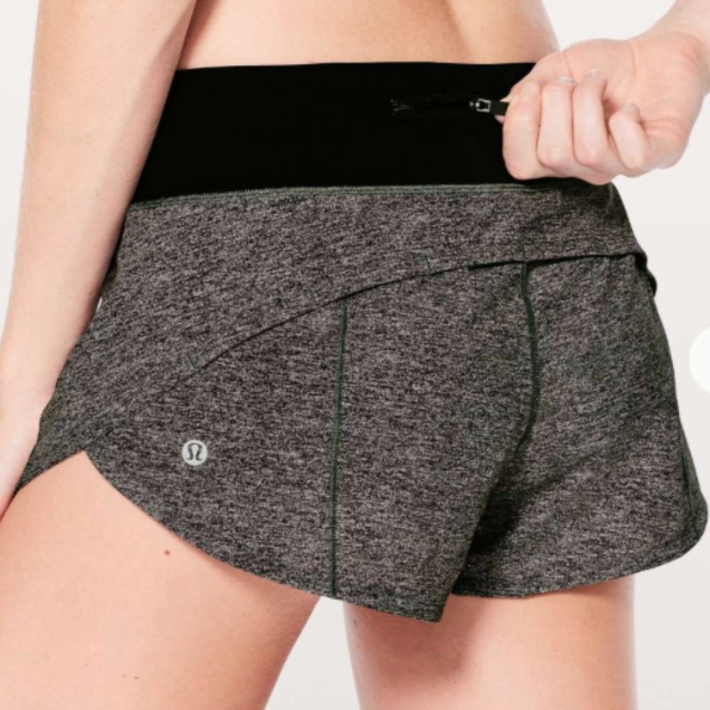 Lululemon Speed Up Shorts Multi Black